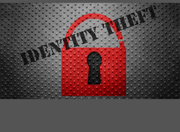 Identity Theft With Red Lock