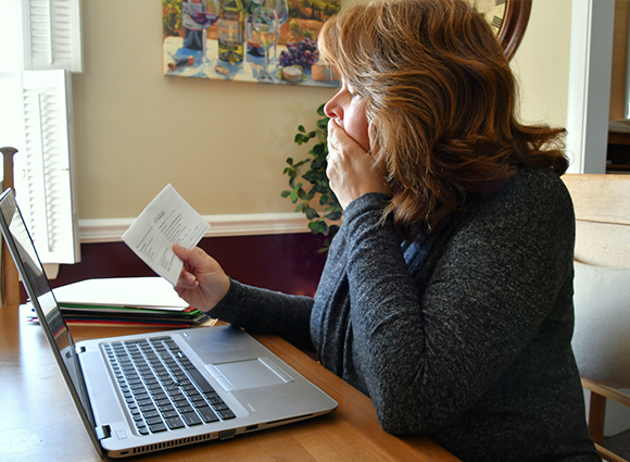 Woman At Computer