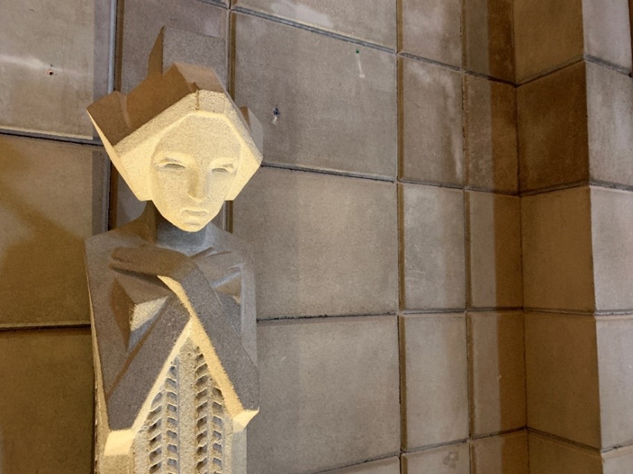 The Arizona Biltmore is heavily influenced by the art and design of Frank Lloyd Wright. Throughout the property are 19 Solemn Sprites statues designed by the architect himself.